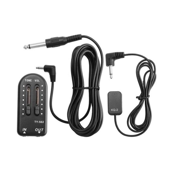Stick-on Miniature Violin Guitar Universal Pickup (Black) - Image 2