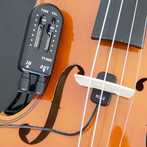 Stick-on Miniature Violin Guitar Universal Pickup (Black) - Image 8