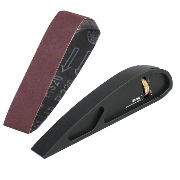 Ganwei Sandpaper Holder Adjustable Manual Curve Grinding Polishing Belt Sander Sandboard Woodworking Tool With 1pc 320 Grit Sanding Belt - Image 3