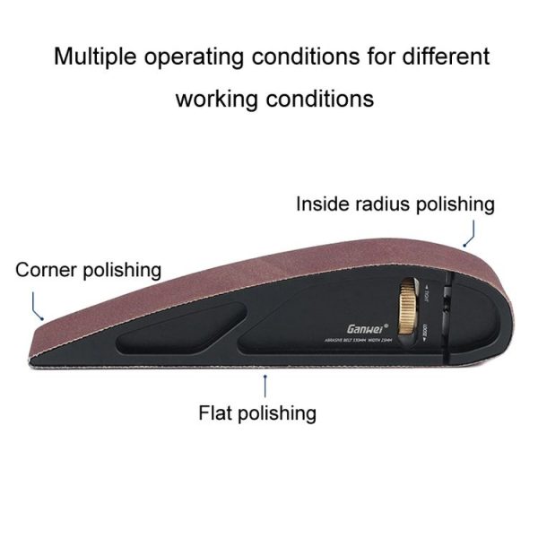 Ganwei Sandpaper Holder Adjustable Manual Curve Grinding Polishing Belt Sander Sandboard Woodworking Tool With 1pc 320 Grit Sanding Belt - Image 5
