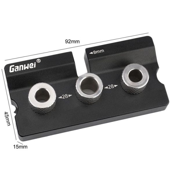 Ganwei MG0-001-0020 3 In 1 Punch Locator Woodworking Positioning Fixture Drilling Wood Doweling Jig - Image 5