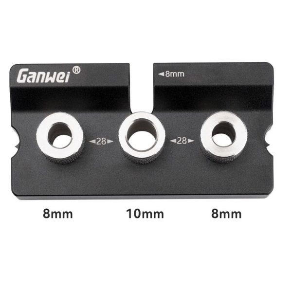 Ganwei MG0-001-0020 3 In 1 Punch Locator Woodworking Positioning Fixture Drilling Wood Doweling Jig - Image 6