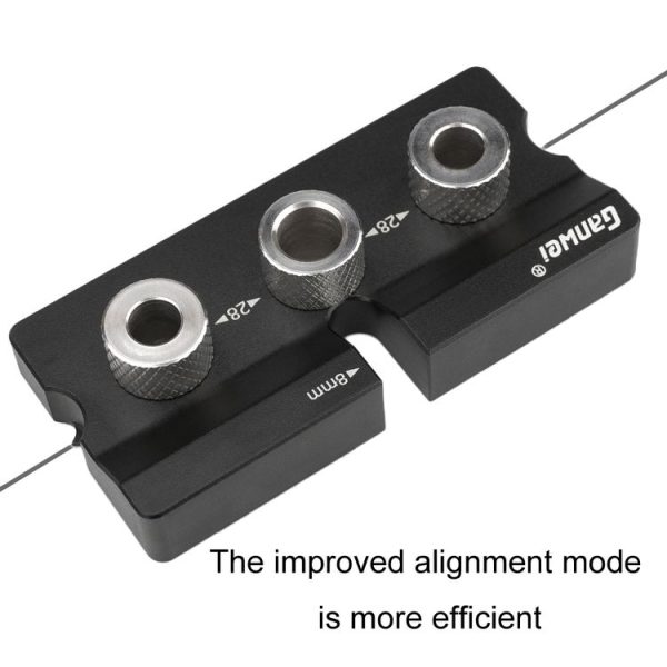 Ganwei MG0-001-0020 3 In 1 Punch Locator Woodworking Positioning Fixture Drilling Wood Doweling Jig - Image 7