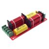 WEAH-2503 High and Low 2-way Speaker Crossover Hi-Fi Home Audio Solderless Divider (A Type Yellow Capacitor)