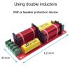 WEAH-2503 High and Low 2-way Speaker Crossover Hi-Fi Home Audio Solderless Divider (A Type Yellow Capacitor) - Image 2