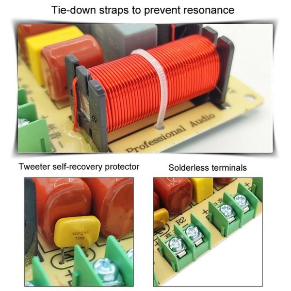 RCEDA-402A One High One Medium Two Low 4-Way Speaker Crossover Audio Modification Divider - Image 5