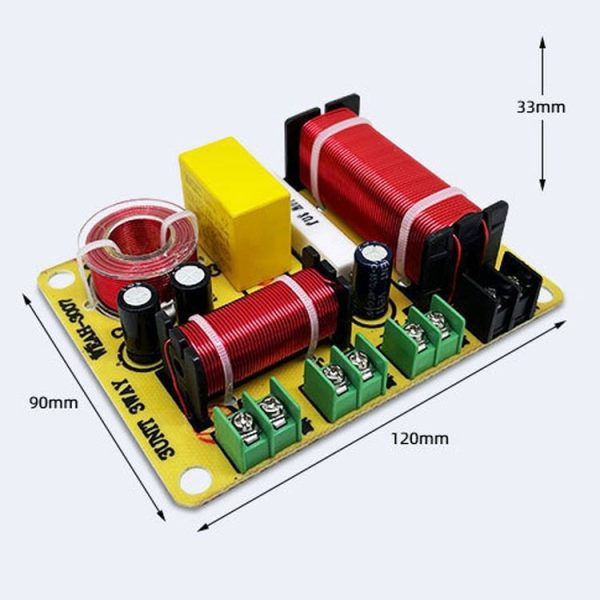 WEAH-3007B Home Cinema Speaker Crossover High Medium And Low 3-Way Audio Modification Divider - Image 2