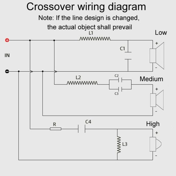 WEAH-3007B Home Cinema Speaker Crossover High Medium And Low 3-Way Audio Modification Divider - Image 6