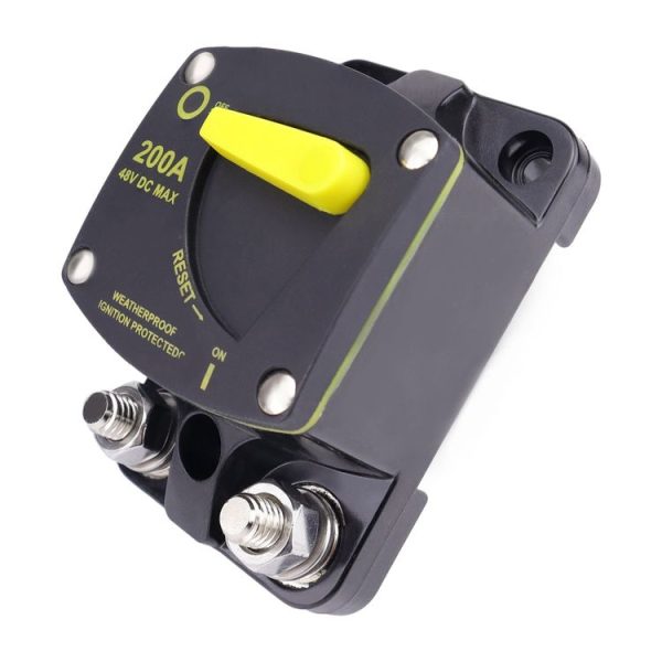RV Yacht Manual Reset Ignition Protection Fuse Switch With Terminal Accessories, Current: 50A - Image 4