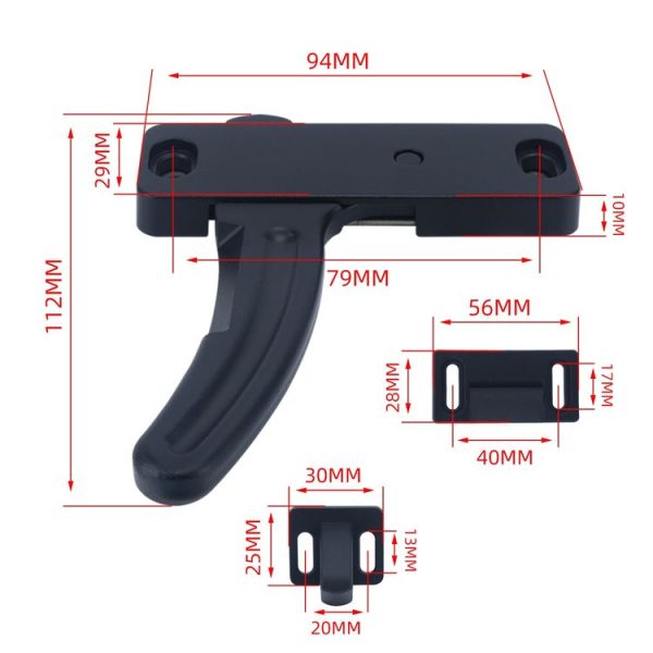 RV Screen Door Replacement L-shaped Handle, Style: Left Handle - Image 3