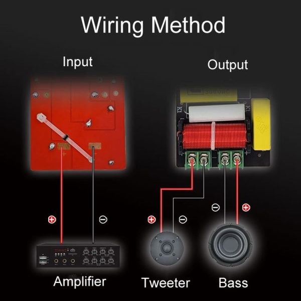 Magenta-2 High And Low 2-Way Audio Crossover Bookshelf Speaker Conversion Divider (B Model 3uF Capacitor) - Image 7