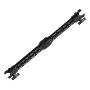 Telescopic Car Phone Mount Extension Arm Double Jointed Swivel Carbon Fiber Bracket Connecting Rod, Model: 217-300mm For 20mm Ball Head