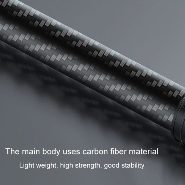 Telescopic Car Phone Mount Extension Arm Double Jointed Swivel Carbon Fiber Bracket Connecting Rod, Model: 217-300mm For 20mm Ball Head - Image 7