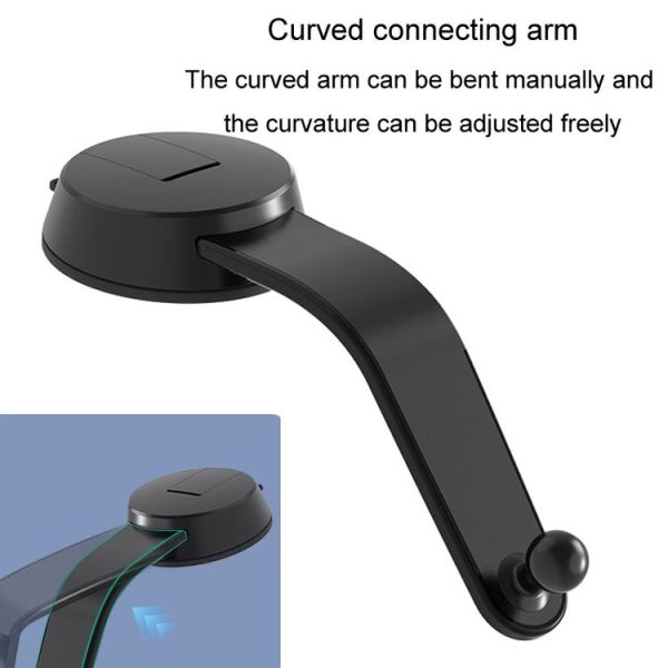 IPad Car Tablet Holder Suction Cup Mount Car Dashboard Cellphone Stand (Black) - Image 5