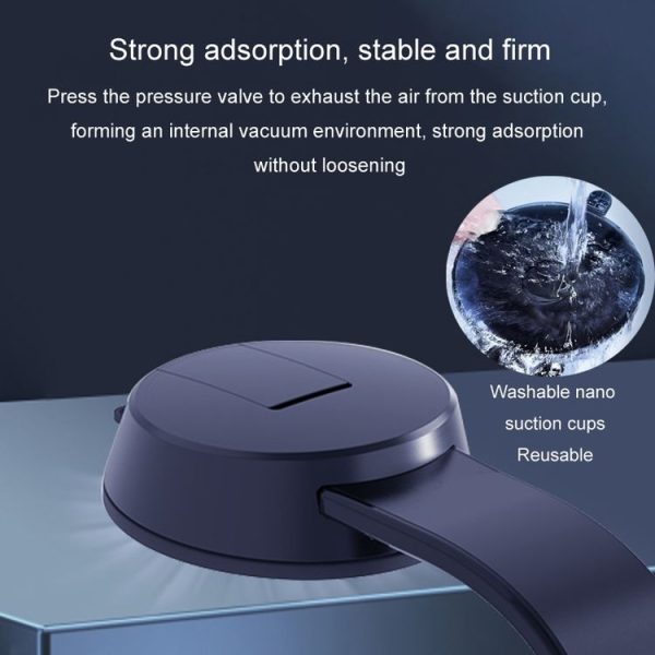 IPad Car Tablet Holder Suction Cup Mount Car Dashboard Cellphone Stand (Black) - Image 9
