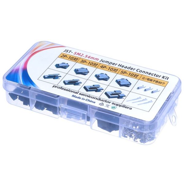 200pcs / Box JST-SM 2.54mm Pitch 2 / 3 / 4 / 5Pin Male / Female Header Connectors Adaptor - Image 6
