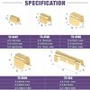 500pcs / Box 5 Specifications Of Gold Brass Quick Crimping Buckle U-Shaped Parallel Terminal Set - Image 2