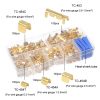 500pcs / Box 5 Specifications Of Gold Brass Quick Crimping Buckle U-Shaped Parallel Terminal Set - Image 3