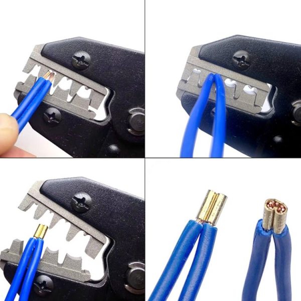 500pcs / Box 5 Specifications Of Gold Brass Quick Crimping Buckle U-Shaped Parallel Terminal Set - Image 5