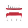 M6 RV Yacht High Current 6-column 250A Base Busbar, Color: Red