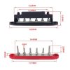 M6 RV Yacht High Current 6-column 250A Base Busbar, Color: Red - Image 3