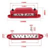 M6 3-post 10-way RV Yacht Short-circuit Proof Base DC Busbar, Color: Red - Image 3