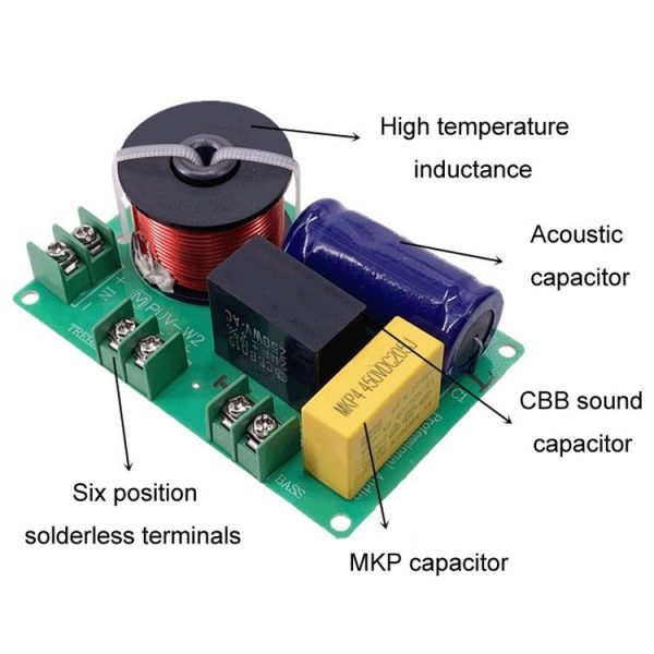 PUV-W2 High And Low 2-Way Audio Crossover Hi-Fi Speaker Conversion Divider - Image 4