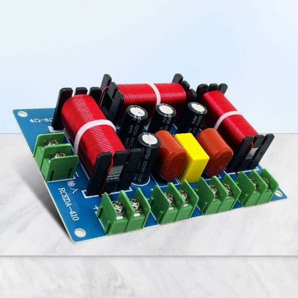 RCEDA-410 Two High One Medium One Low 4-Way Speaker Crossover Audio Modification Divider - Image 2