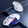 Inphic IN9 Tri-mode Wireless Bluetooth Gaming Office Computer Mouse (White) - Image 2