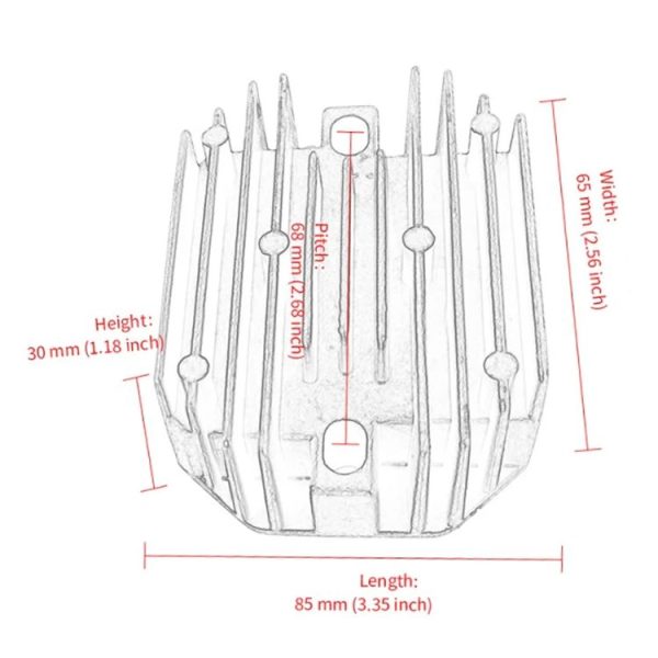 6 Pin Motorcycle Voltage Regulator Rectifier For RS5101 RS5155 15351-64600 15351-64601 M802471 - Image 5