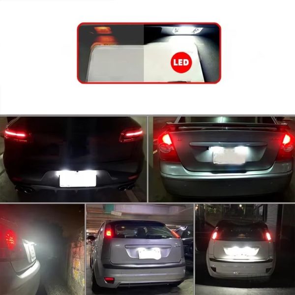 2pcs For Volkswagen Golf / Passat / Polo LED License Plate Light With Decoder - Image 4
