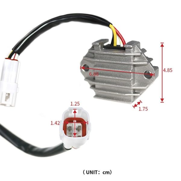 Motorcycle Voltage Regulator Rectifier For Yamaha YFZ450 5TG-81960-00 5TJ-81960-00 5TJ-81960-02 - Image 3