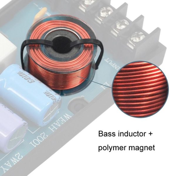 WEAH-2001 High And Low 2-Way Audio Crossover Car Speaker Conversion Divider - Image 5