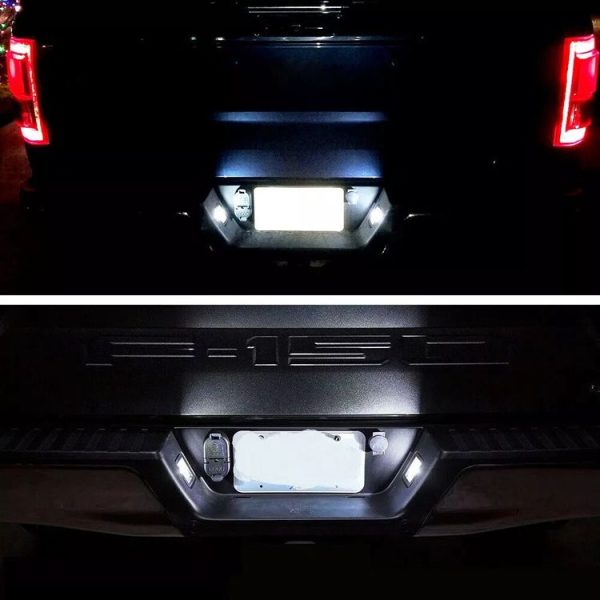 2pcs For 2015 Ford F150 Raptor LED License Plate Light - Image 5