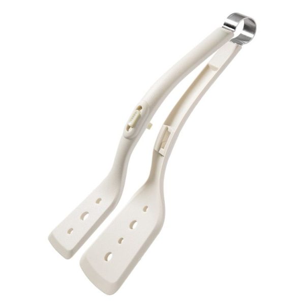 Household Spatula Clip Kitchen Anti-Scald And High Temperature Resistant Food Clamp (White)