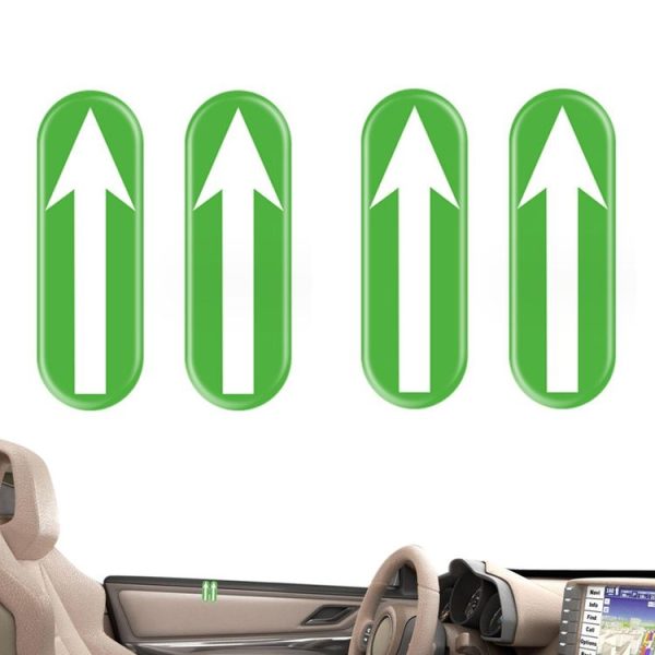 2pairs Safety Point Driving Assistance Positioning Mark Car Interior Luminous Sticker