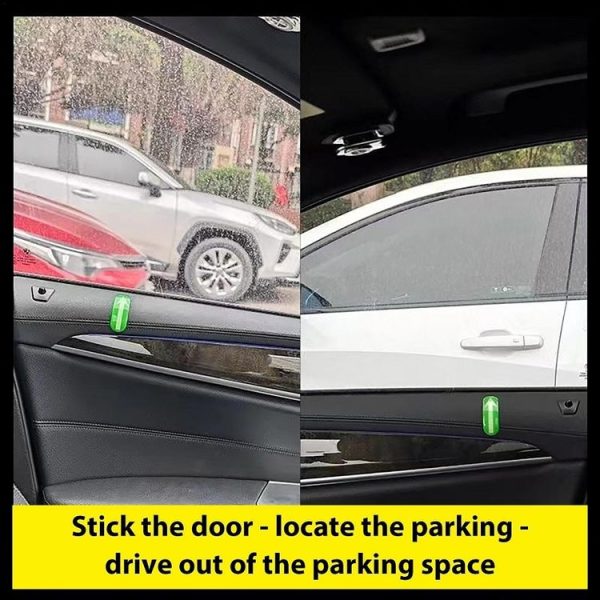 2pairs Safety Point Driving Assistance Positioning Mark Car Interior Luminous Sticker - Image 5