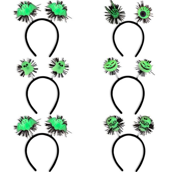 Halloween Horror Hair Accessories Luminous Headband Party Luminous Props, Color: Bat - Image 3