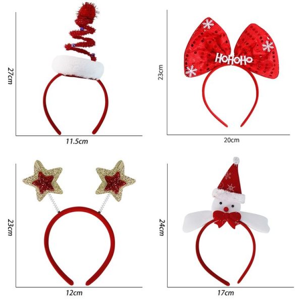 Christmas Party Decoration Headband Children Festival Hair Accessories, Color: Spiral Christmas Tree - Image 2
