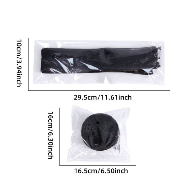 2m Halloween Decoration Gold-stamped Cartoon DIY Bow Ribbon (Silver Pumpkin Spider Web) - Image 4