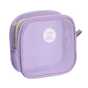Beach Toiletry Organizing Bag Outdoor Lightweight Cosmetic Pack (Purple)