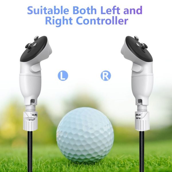 Meta Quest 3S / 3 Controller Golf Club with Scale and Adjustable Length (White) - Image 4