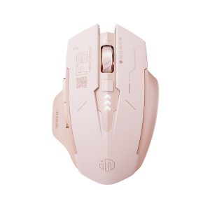 Inphic F8 2.4G Wireless Mute Charging Computer Gaming Mouse (Milk Tea Color)