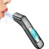 High-Precision Portable Alcohol Tester Rechargeable Breathalyzer With LCD Display (Black)