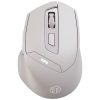 Inphic DR6 2.4G Wireless + Bluetooth 5.0 / 4.0 Tri-mode Charging Mute Office Gaming Computer Mouse (White Apricot)