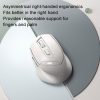 Inphic DR6 2.4G Wireless + Bluetooth 5.0 / 4.0 Tri-mode Charging Mute Office Gaming Computer Mouse (White Apricot) - Image 8