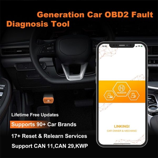 HUMZOR OBD Full System Mobile Phone Bluetooth 5.2 Car Fault Detector - Image 3