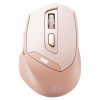 Inphic DR8 2.4G Wireless + Bluetooth 5.0 / 4.0 Tri-mode Charging Mute Office Gaming Computer Mouse (Milk Tea Color)