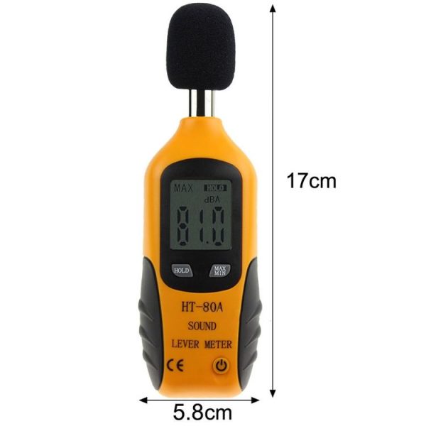 HT-80A Small LCD Digital Display Noise Tester Portable Precision Noise Meter - Image 2