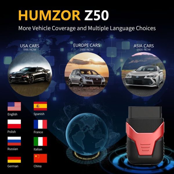 HUMZOR OBD2 Bluetooth 5.2 Car Fault Diagnostic Instrument - Image 3